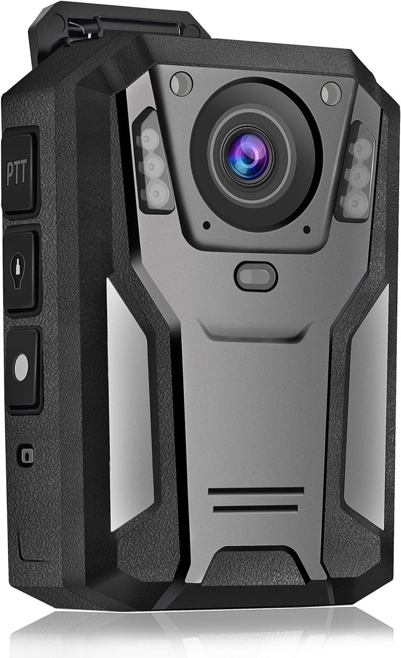 Aolbea P100 2K Police Body Camera 128GB Body Cam 12 Hours Continuous Recording USB-C Infrared Night Vision Waterproof Shockproof Lightweight Data-encrypt for Law Enforcement Record - Image 1